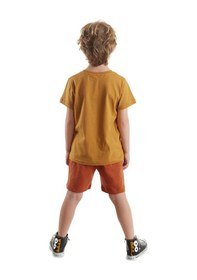 Resim Denokids Super Tiger Erkek Çocuk T-shirt Şort Takım Çok Renkli 