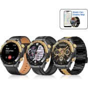 Resim Haino Teko Rw- 68 Akıllı Saat | Bluetooth Arama | IP67 Su Geçirmez | Gps Destekli | Kalp Ritmi & Spo2 & Tansiyon | 3 Kordon (Metal, Silikon, Deri) 