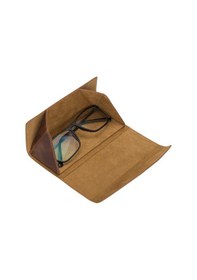 Resim Smart Glass Deri Gözlük Kılıfı TN2 Taba 