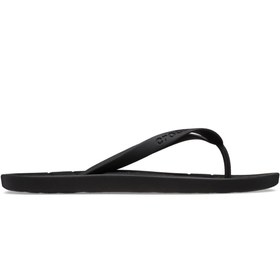 Resim Crocs Flip 210089-001 Unisex Logolu Parmak Arası Çizgili Rahat Destekleyici Tabanlı Terlik 