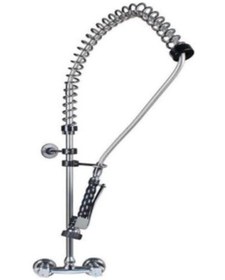 Resim Endüstriyel Mutfak Bataryası Duvara Monte Çevirmeli 