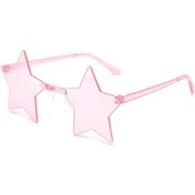 Resim Klassnum Pentagram Yıldız Şekilli Disko Gözlük - Cosplay Ve Moda Aksesuarı Gül Kırmızıother51 Beyaz 