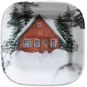 Resim Kütahya Porselen Happiness 12x12 cm 3 Parça Meze Tabağı 