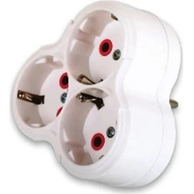 Resim Üçlü Topraklı Fişli Priz, Güçlü ve Güvenli Elektrik Bağlantısı 