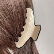 Resim Eşsiz Minimalist Saç Tıraş Klibi, Asetik Asit Malzemesi, Siyah ve Açık Sarı, Oval Shape, Orta Boy, Tek Parça, Renk Uyumu, Düğünler, Casual Tatil, İletişim, Parti, Anneler Günü Hediyesi 