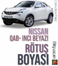 Resim izmir bit pazarı NISSAN JUKE - inci Beyaz Otomobil Çizik Taş İzi Giderici Rötüş Boyası 20+20ml çift şişe 