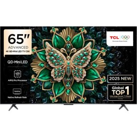 Resim TCL 65C6K 65'' 165 Ekran Uydu Alıcılı 4K Ultra HD MiniLED Google TV 