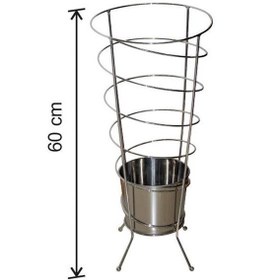 Resim Arı Metal 1908 Şemsiyelik Krom Kaplama 