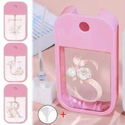 Resim 45ml Mini Kart Parfüm Mektup Sprey Şişesi Taşınabilir Seyahat Parfüm Atomizer Moda Doldurulabilir Kare Parfüm Sprey Şişeleri 