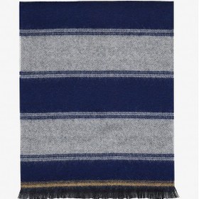 Resim AC&Co / Altınyıldız Classics Erkek Lacı Grı Sıcak Tutan Desenli Triko Atkı Lacı Grı 