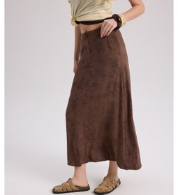 Resim Mai Collection Mai Studios Co. Garias Cepli Uzun Batik Desenli Kahve Etek Kahve 