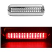 Resim Mk-042 Gemi / Yat 10-30v 42leds Suya Dayanıklı Paslanmaz Çelik Sualtı Işığı Kırmızı Işık 