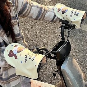 Resim Motosiklet Gidon Eldivenleri,Motosiklet Dış Mekan Gidon Kılıfları | Triportör Scooter Yetişkin Sürücüler Macera Bisikletçileri İçin Dış Mekan Tutma Eldiveni 