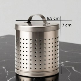 Resim Çaydanlık Içi Demlik Süzgeci Paslanmaz 6.5x7 cm -Ince Gözenekli Pratik Kullanım Çaycı Süzgeci Metal 
