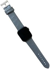 Resim bbtech Watch 3 4 5 6 7 8 Se Nike Modellerine Uygun 42-44-45mm Deri Kordon Kayış;Gri 