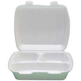 Resim Ambalaj Marketim Köpük Tabak 3 Gözlü Kapaklı 100 Adet 