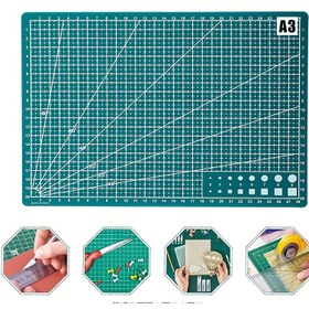 Resim Dayanıklı A3 Döner Kesme Matı - Dikiş ve El Sanatları Projeleri için Çift Taraflı Hassas PVC Malzemesi, Dikiş, Scrapbooking ve El Yapımı Projeler için İdeal, Dikiş Temel Malzemeleri|Çift Taraflı Mat|Dayanıklı PVC Tahtası, Dikiş Malzemeleri Aksesuarları 