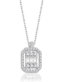 Resim Altınbase Baget Kolye Beyaz Altın 14 Ayar 