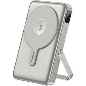 Resim Recci RPB-W27 Galaxy Serisi Magsafe Uyumlu Type-C ve Lightning Kablolu Powerbank 20W 10.000mAh Gold 