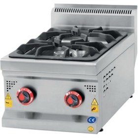 Resim CSA İnox Karacasan Endüstriyel 600 Seri Set Üstü Lpg Tüplü Çift Gözlü Ocak 