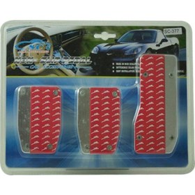 Resim Pedal Seti Krom Kırmızı Manuel Vites Araç Geçmeli (260232780) 