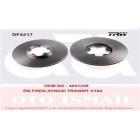 Resim TRW DF4217 FREN DİSKİ ÖN TRANSIT V184 ARKADAN ÇEKISLI HAVALI 293 
