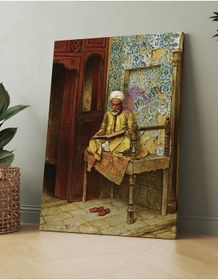 Resim Arthur Von Ferraris Kitap Okuyan Adam Dini Kanvas Tablo 120X80 