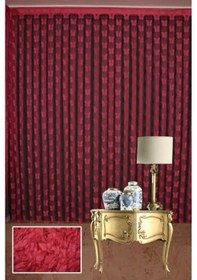 Resim Kelebek Model Fuşya Renk İp Perde Hazır Düğmeleri Dikilmiş İp Perde 300 270 Cm Fuşya 