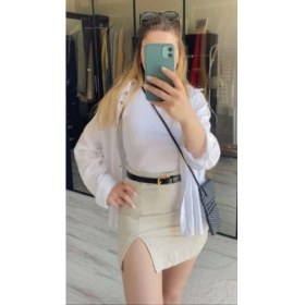 Resim Livize Hakiki Deri Sarı Kadın Kemer 2 cm Genişlikte 