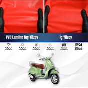 Resim Vespa Gtv 300 Ie Motosiklet Brandası Su Geçirmez Branda Kırmızı Branda Motor Branda S 