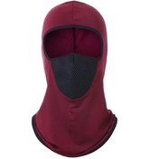 Resim Butu Nefes Alabilir Örgü Güneş Korumalı Boyun Körüğü Şarap Kırmızısı 