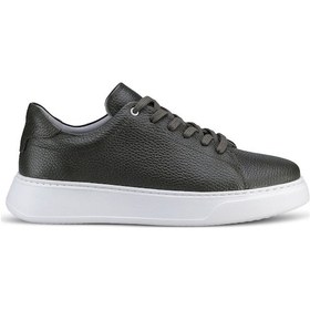 Resim Hatemoğlu Erkek Haki Deri Esnek Taban Bağcıklı Casual Ayakkabı Sneaker Haki 