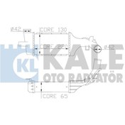 Resim KALE 345300 Turbo Radyatoru Intercooler (Opel: Astra G -Zafira A 1.7Td/2.0Td 02- ) 1302114 (WC675353) 