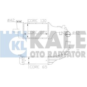 Resim KALE 345300 Turbo Radyatoru Intercooler (Opel: Astra G -Zafira A 1.7Td/2.0Td 02- ) 1302114 (WC675353) 