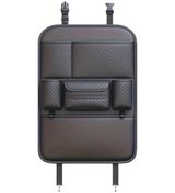 Resim Chuangyinshop Black Çok Amaçlı Elmas Desenli Saklama Çantası Araç Koltuğu Düzenleyici İçi Organizör 