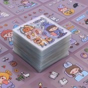 Resim 50 adet/100 adet Karikatür Kız Washi Stickerları, DIY El İşleri, Not Defterleri, Scrapbooklar, Takvimler ve Tatiller için Mükemmel Seçim 