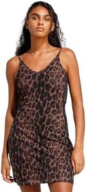Resim adidas Seasonal Essentials Leopard Print Mini-Dress with 3-Stripes 
