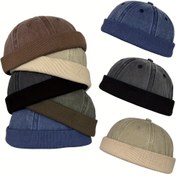 Resim [Dayanıklı İnşaat] XLAMULU Erkek Klasik Kotlu Haberçi Şapka - Hafif, Düz Renk, Elde Yıkanabilir, Esnek Olmayan Kumaş, Günlük Giyim İçin Klasik Beyzbol Stili Şapka | Klasik Şapka Tasarımı | Dayanıklı Kumaş Ca 