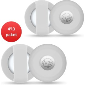 Resim Bambeado Airtag Kedi Tasması Kılıfı (4'lüpaket) 