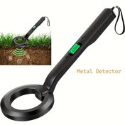Resim Yüksek Hassasiyetli El Metal Dedektörü LCD Ekranlı, Çok Fonksiyonlu Konumlandırma Cihazı, Taşınabilir Pil Gücüyle Güvenlik Tarayıcı, Açık Hava Kullanımı, Pil Dahil Değil, Hazine Arama Aracı | Şık Siyah Tasarım | LCD Ekran Gösterimi 