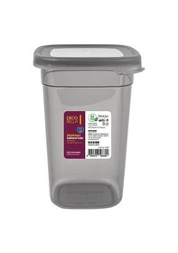 Resim Şık Yeni Nesil Saklama Kabı 1,1 Lt Dikdörtgen Antrasit 