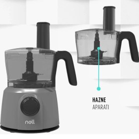 Resim Hızlı ve Çok Fonksiyonlu Mutfak Robotu, Şık Siyah Tasarım, Kolay Kullanım 