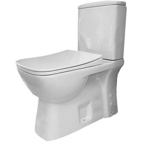 Resim Turkuaz Duru Rimless Klozet Alttan.Rezervuar.İç Takım.Yavaş Kapak 