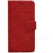 Resim Oppo Reno 2Z Kılıf Standlı Kartvizitli Exclusive Spor Cüzdan Kırmızı Gpack