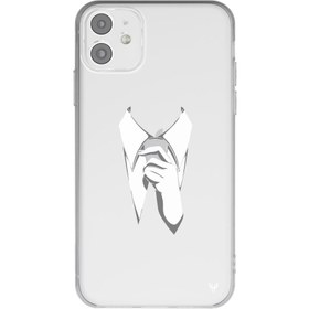 Resim iPhone 11 Kravat Telefon Kılıfı 