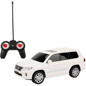 Resim Genel Markalar 1:24 Lexus LX570 2015 Işıklı Uzaktan Kumandalı Araba - Beyaz Araba 