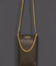 Resim MUSOO DERİ Hakiki Deri Telefonluk Ve Kadın Çantası / 100cm Zincir Aksesuarı Musoo Yılbaşı Özel 