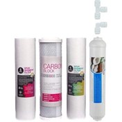 Resim Su Arıtma Cihazı Filtresi 4'lü Set Paket Aşama Membransız 