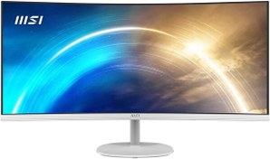 Resim MSI Pro MP341CQW 34" Curved QHD VA 100 Hz Beyaz Anti-Glare LED Monitör MSI