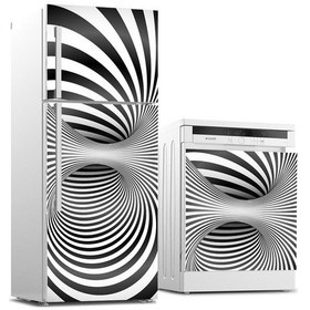 Resim Buzdolabı Ve Bulaşık Makinası Beyaz Eşya Sticker Kaplama Optik Ya 